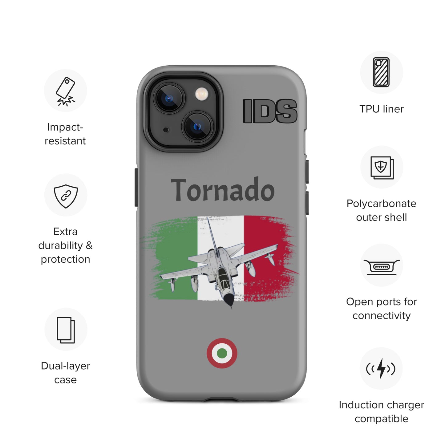 Italian Tornado Patriot iPhone Case (Without Quotes)