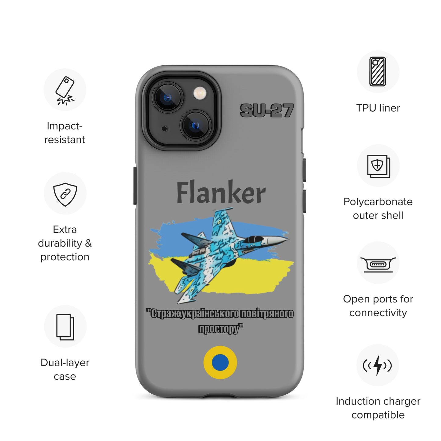 Ukrainian Flanker Patriot iPhone Case