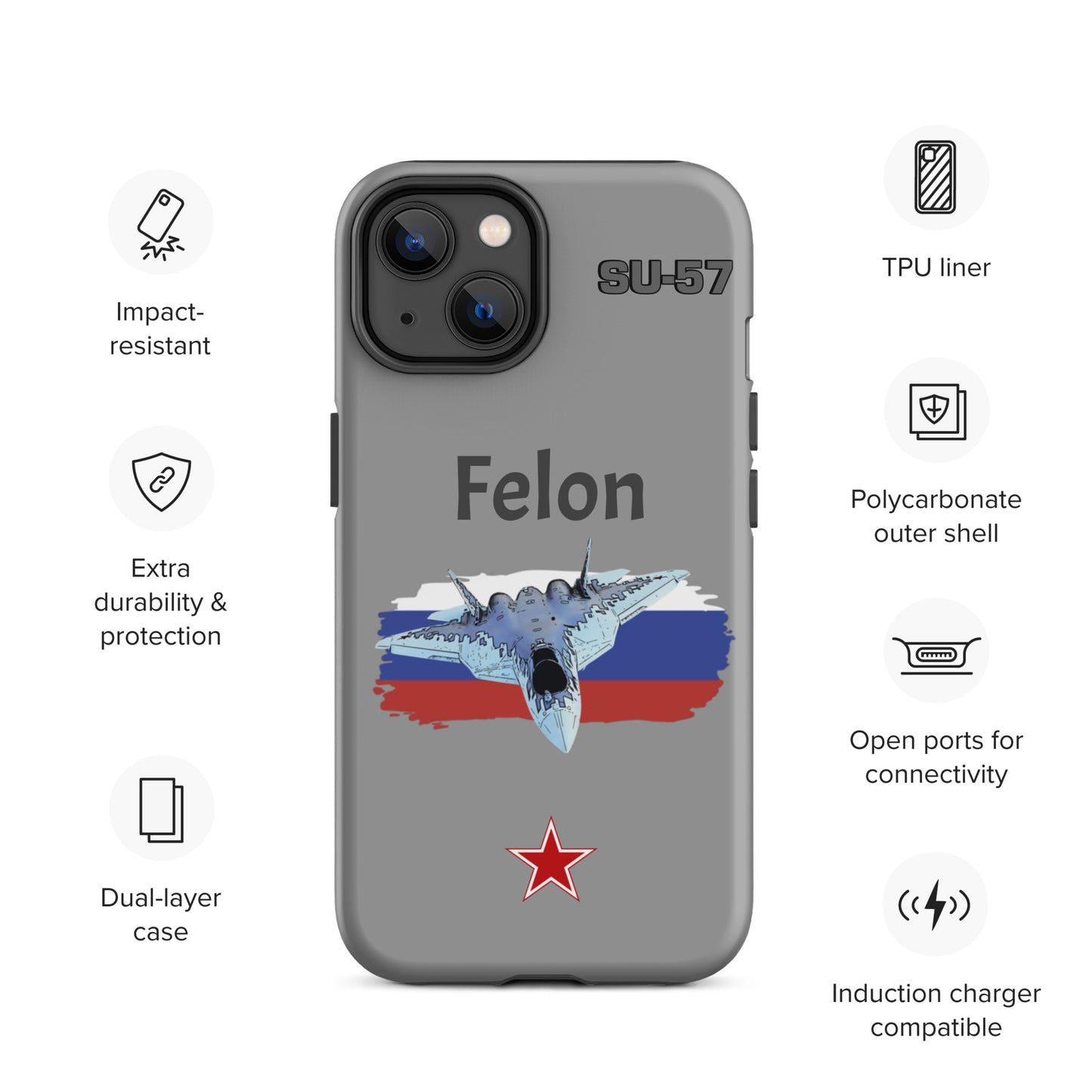 Felon Patriot iPhone Case (Without Quotes)