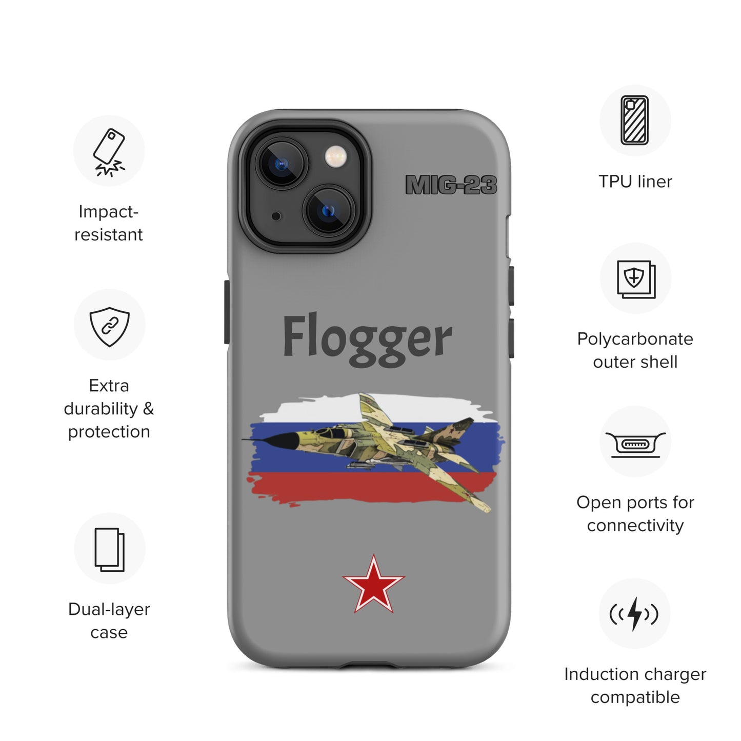 Flogger Patriot iPhone Case (Without Quotes)