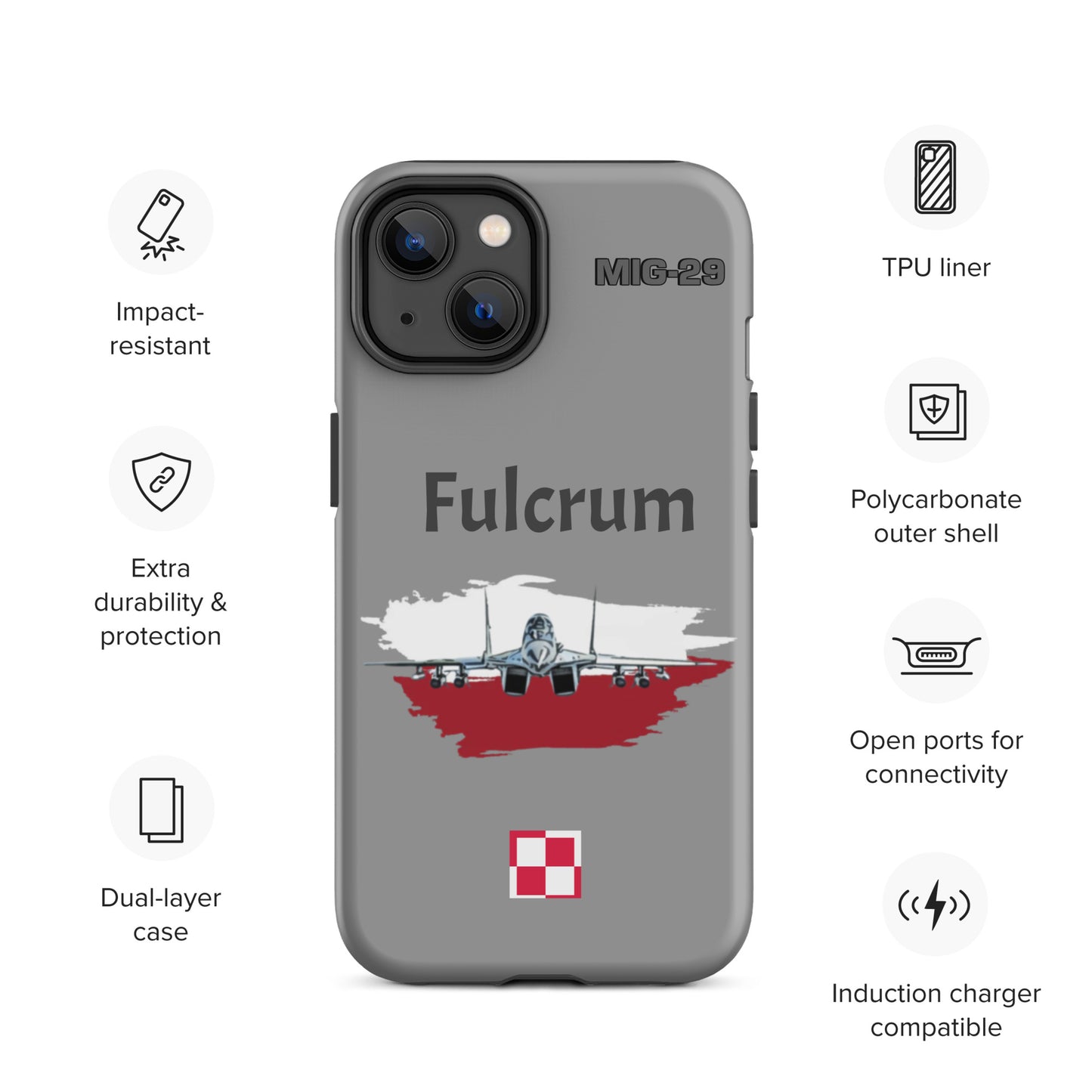Poland Fulcrum Patriot iPhone Case (Without Quotes)
