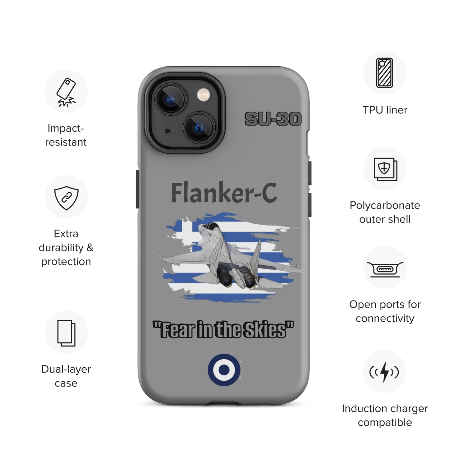 Greek Flanker Patriot iPhone Case