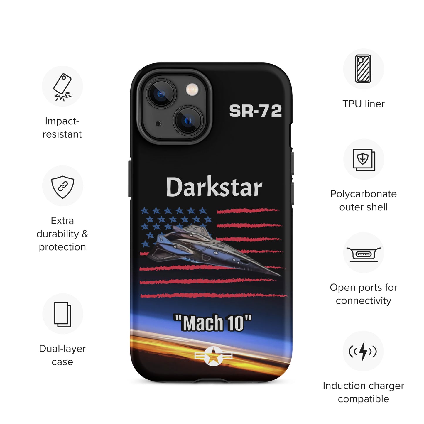 Darkstar Patriot iPhone Case