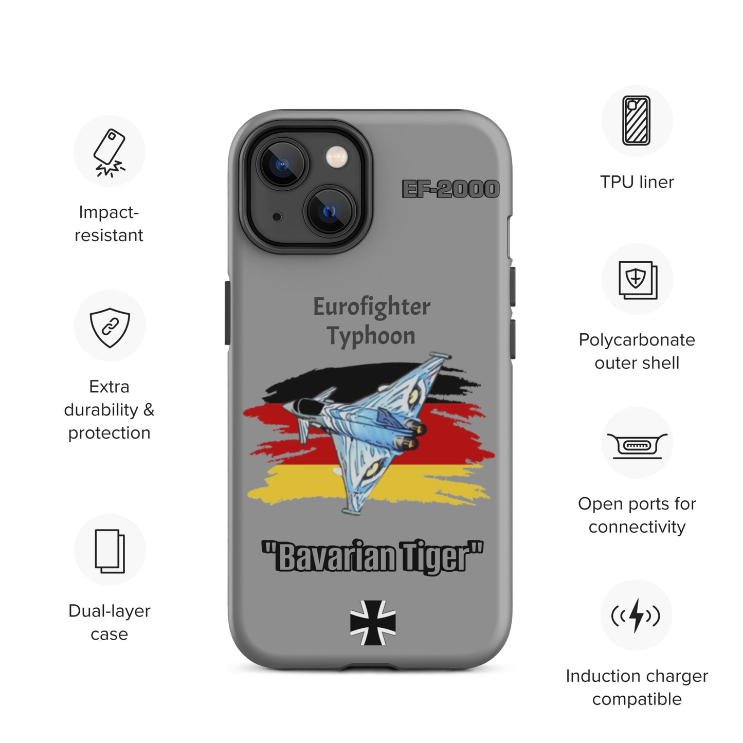 Bavarian Tiger Typhoon Patriot iPhone Case