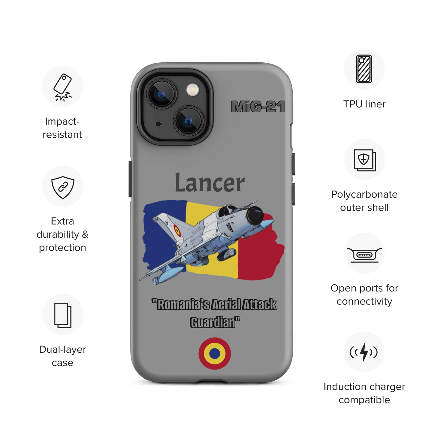 Romanian Lancer Patriot iPhone Case