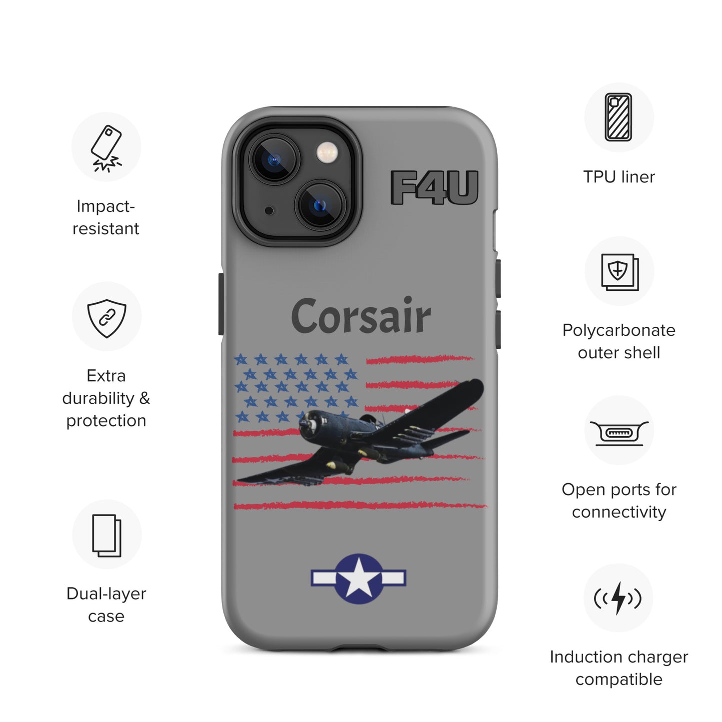 WWII Corsair Patriot iPhone Case
