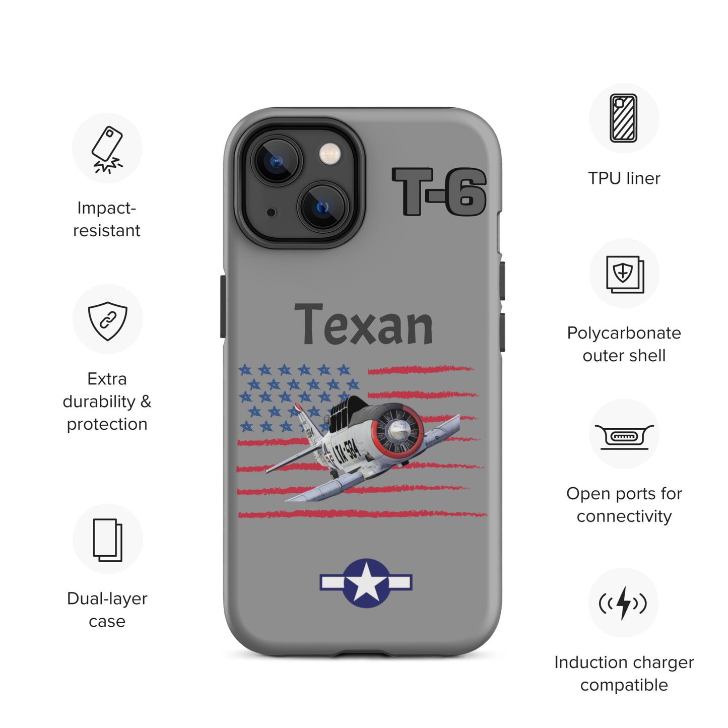 WWII Texan Patriot iPhone Case