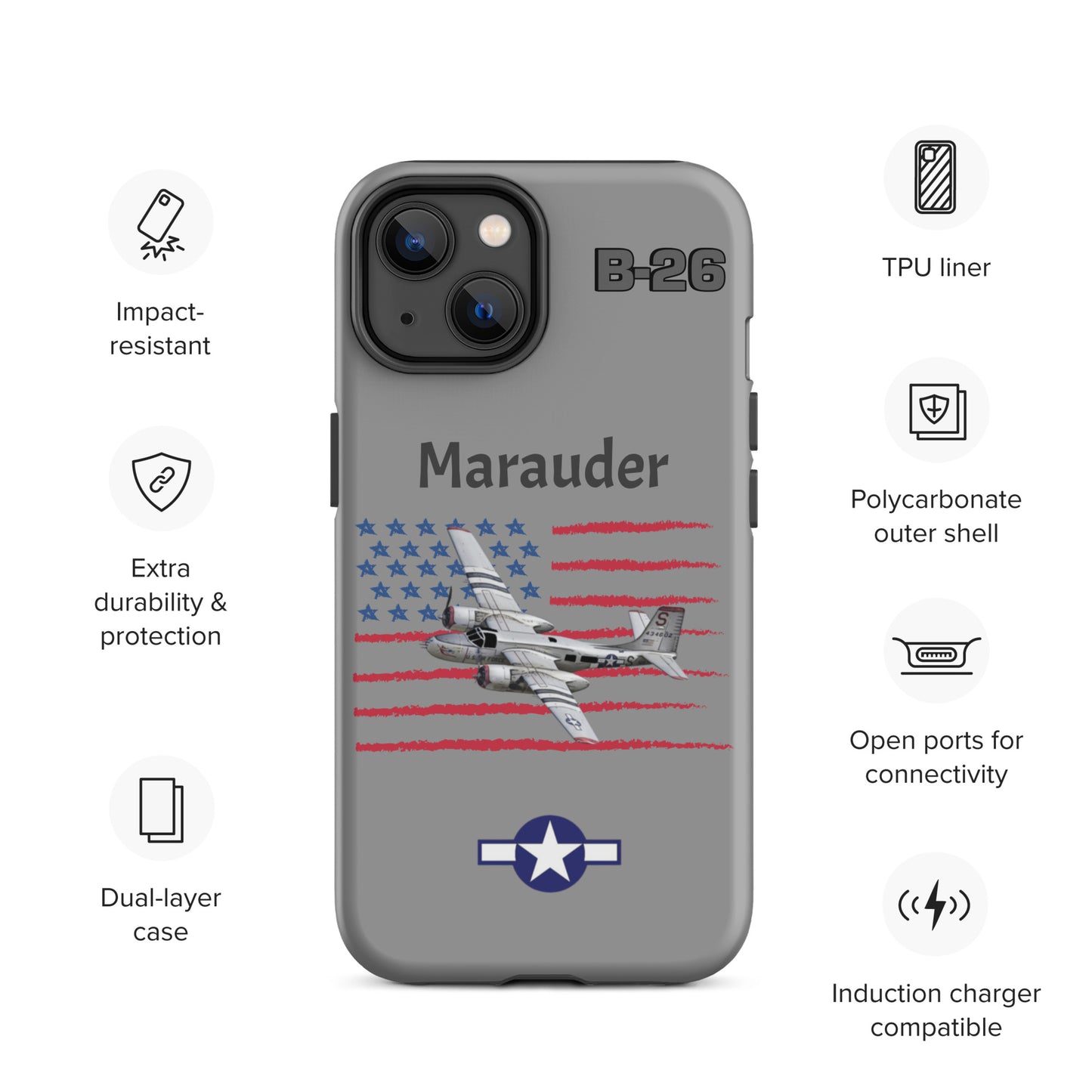 WWII Marauder Patriot iPhone Case