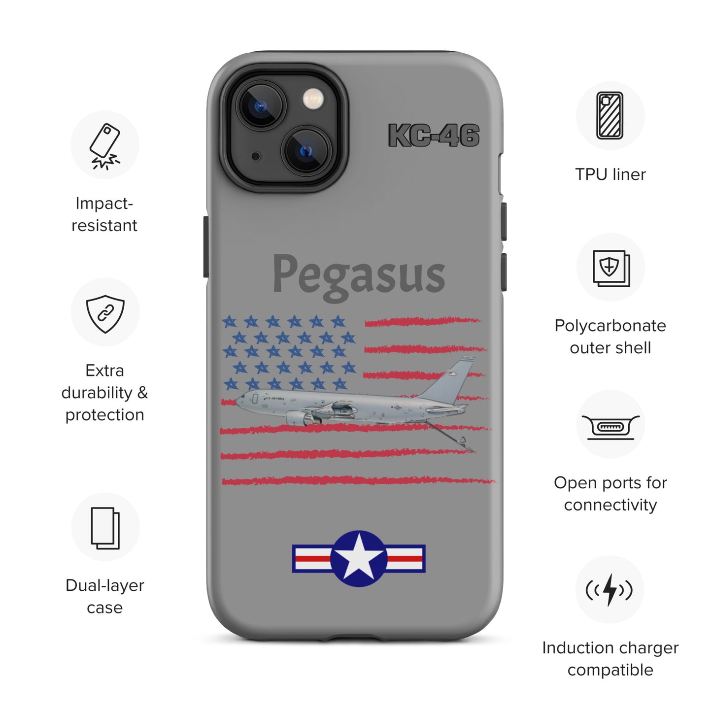 Pegasus Patriot iPhone Case (Without Quotes)