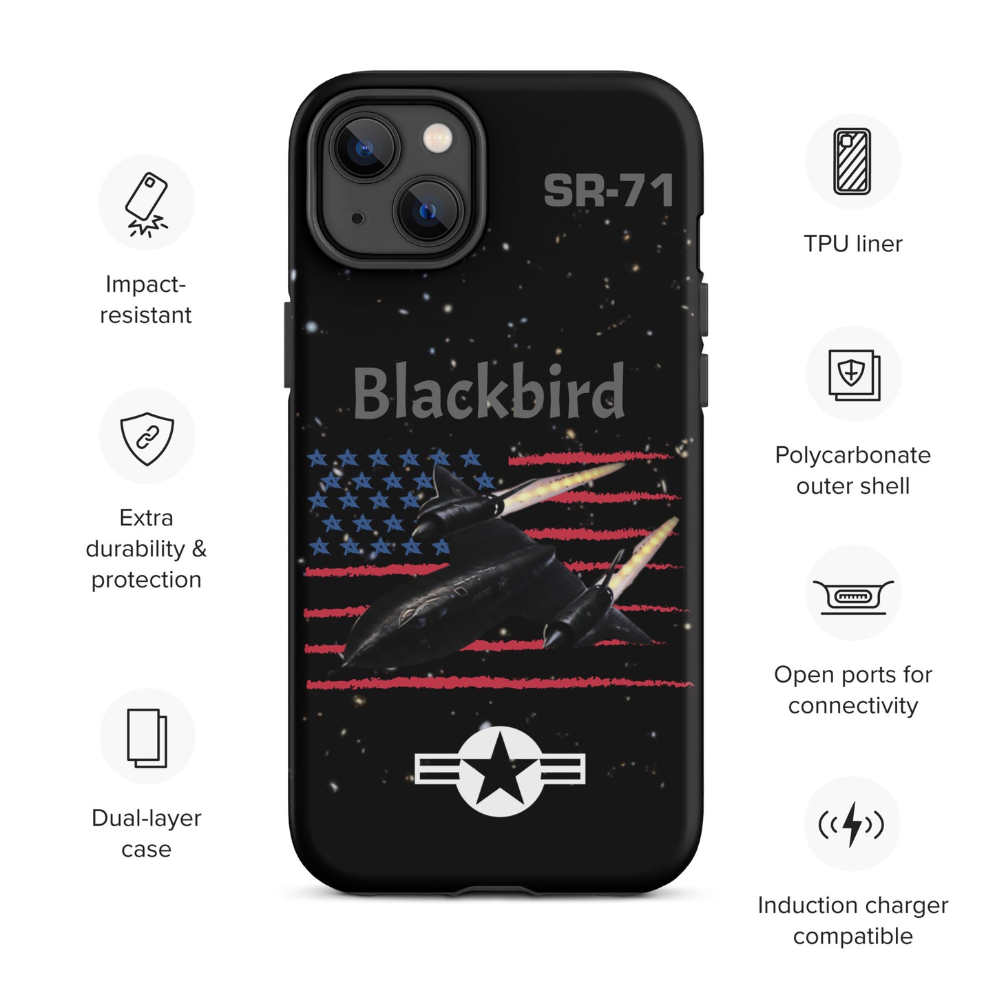 Blackbird Patriot iPhone Case (Without Quotes)