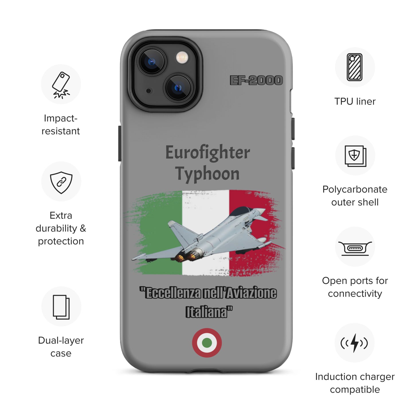 Italian Typhoon Patriot iPhone Case