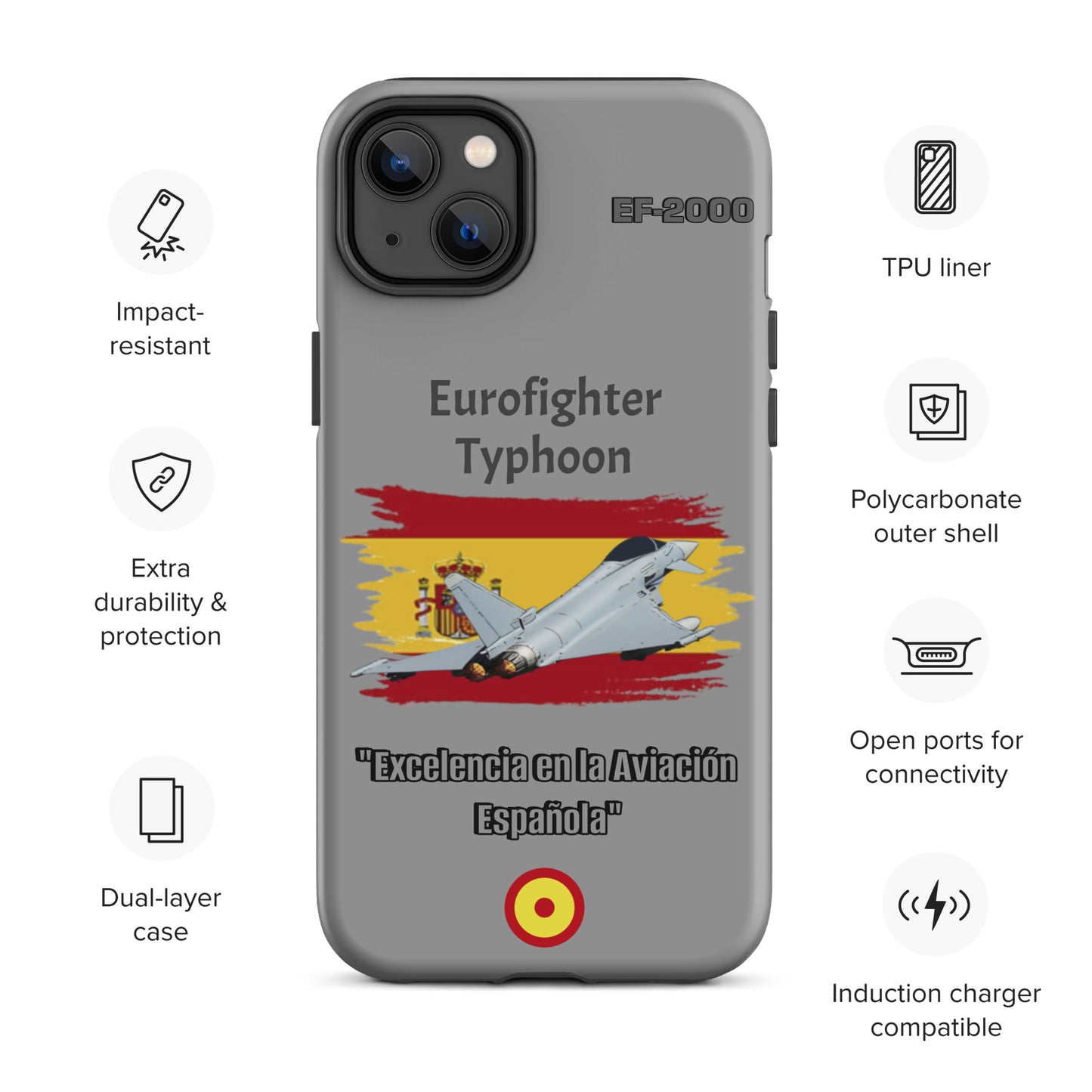 Spanish Typhoon Patriot iPhone Case