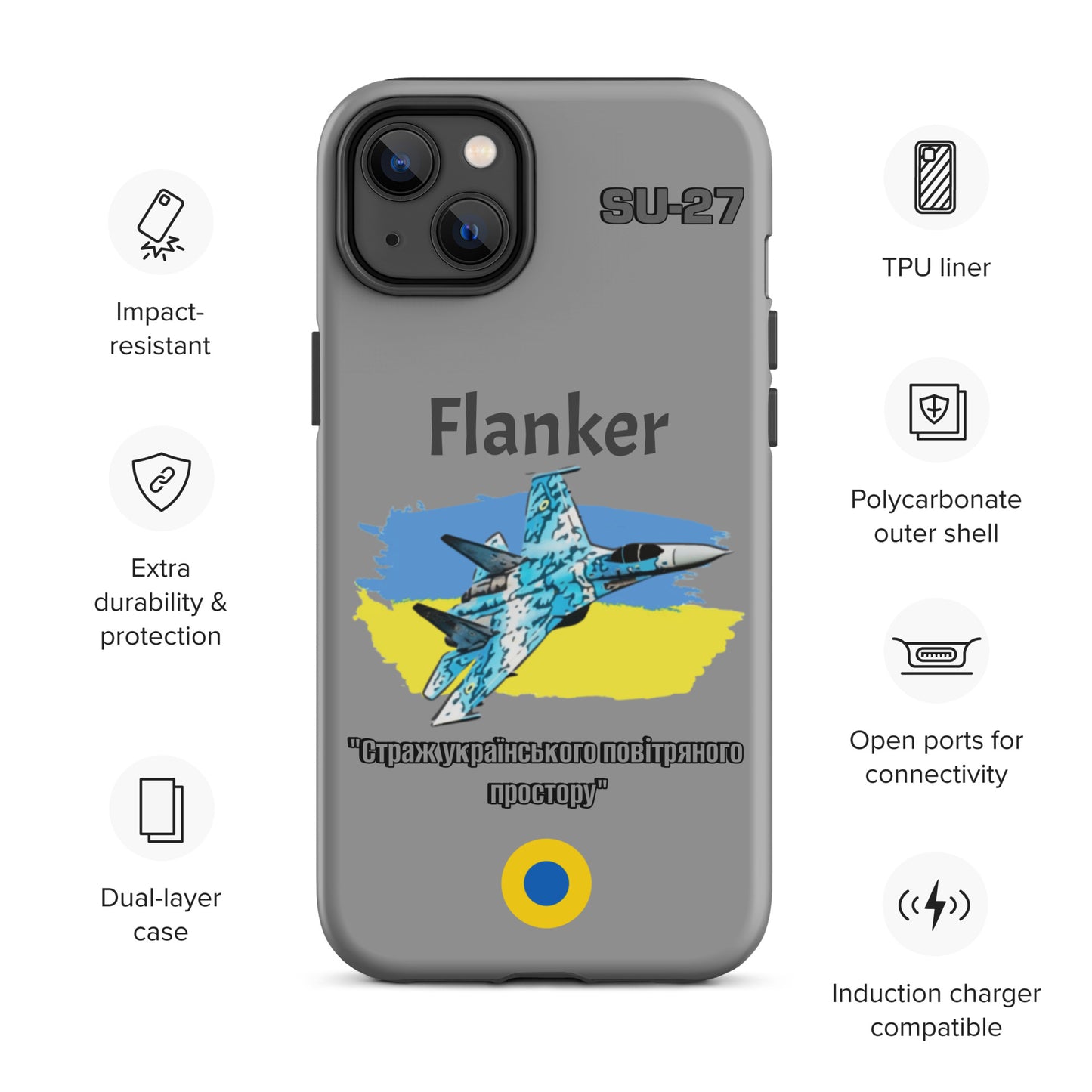 Ukrainian Flanker Patriot iPhone Case