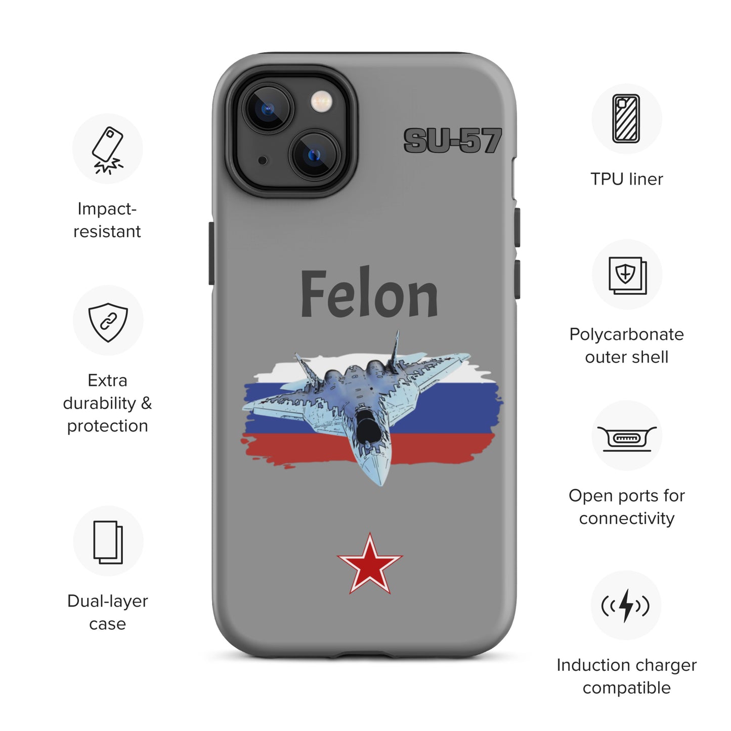 Felon Patriot iPhone Case (Without Quotes)