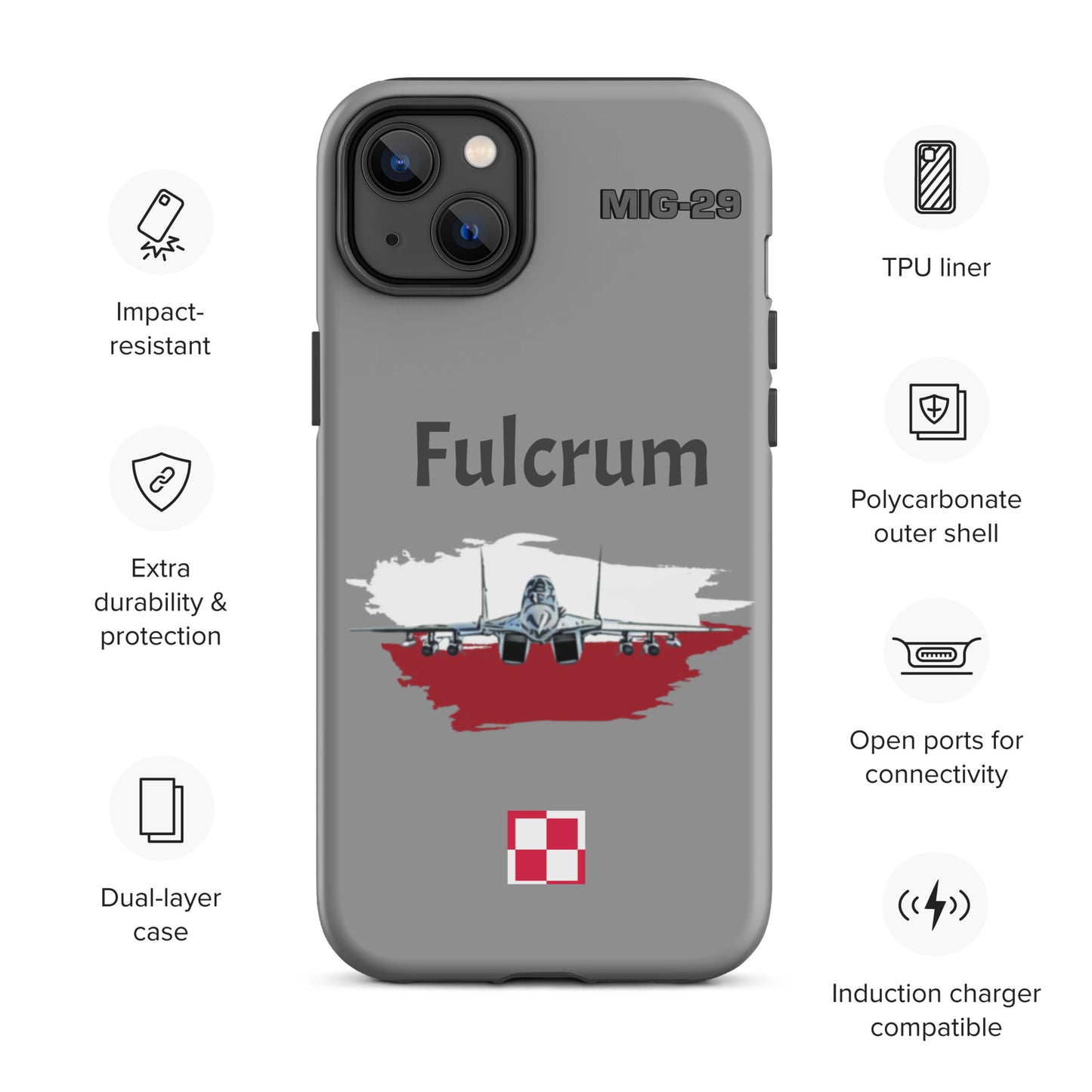 Poland Fulcrum Patriot iPhone Case (Without Quotes)