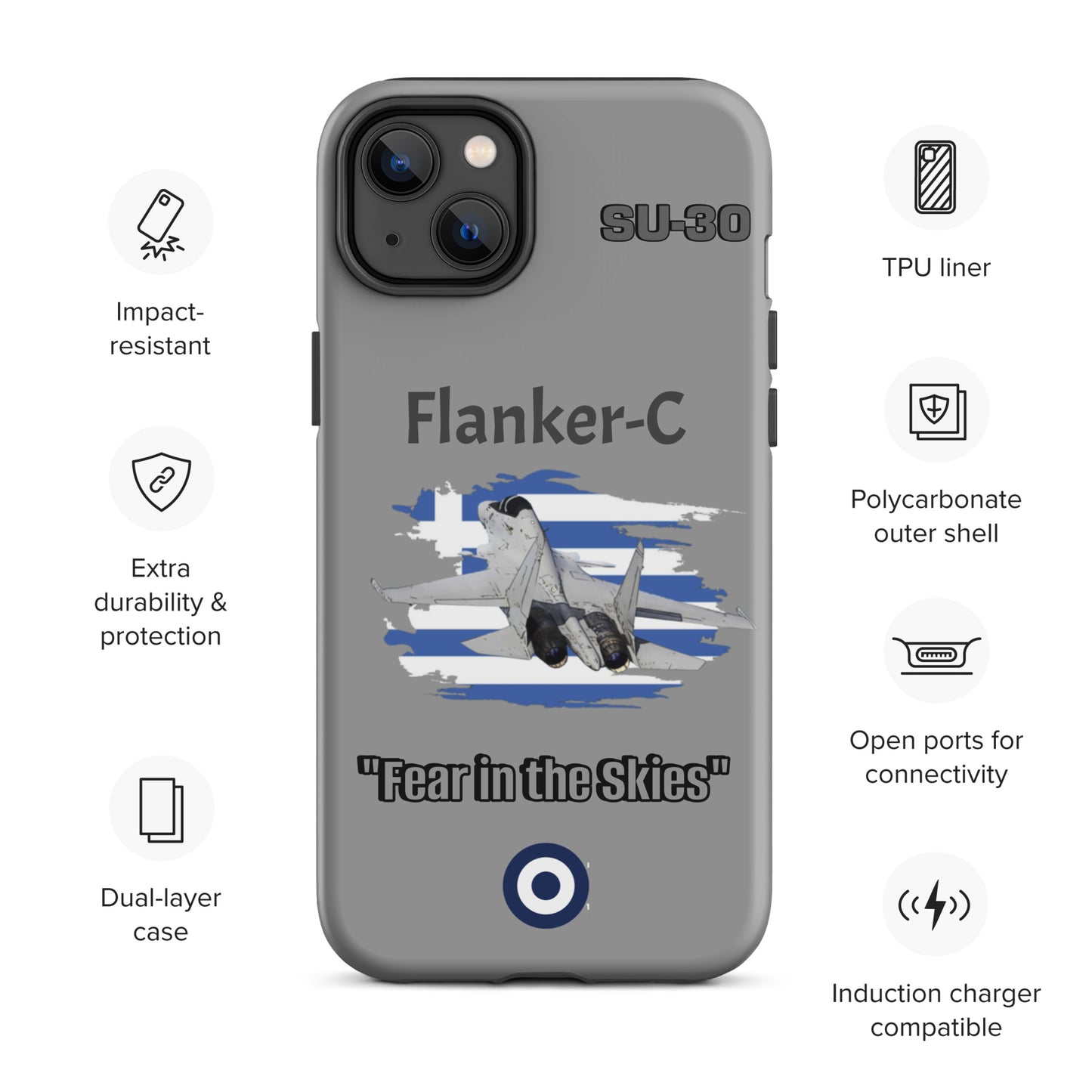 Greek Flanker Patriot iPhone Case