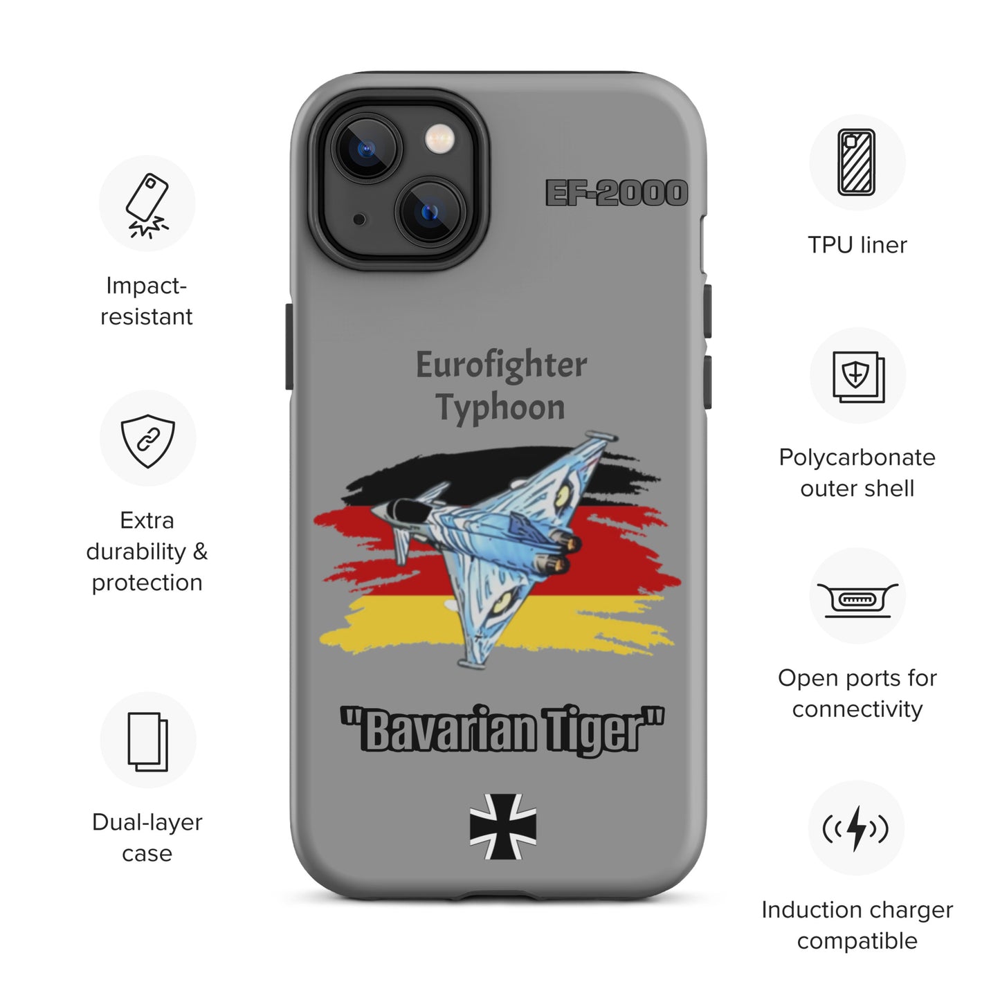 Bavarian Tiger Typhoon Patriot iPhone Case