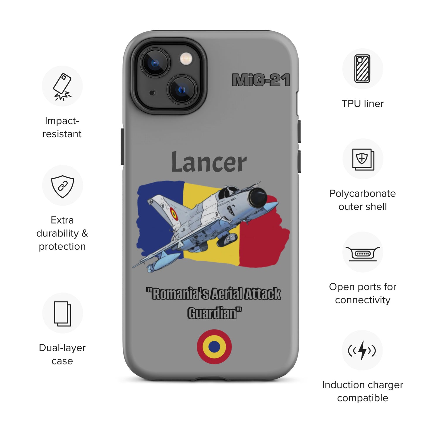 Romanian Lancer Patriot iPhone Case