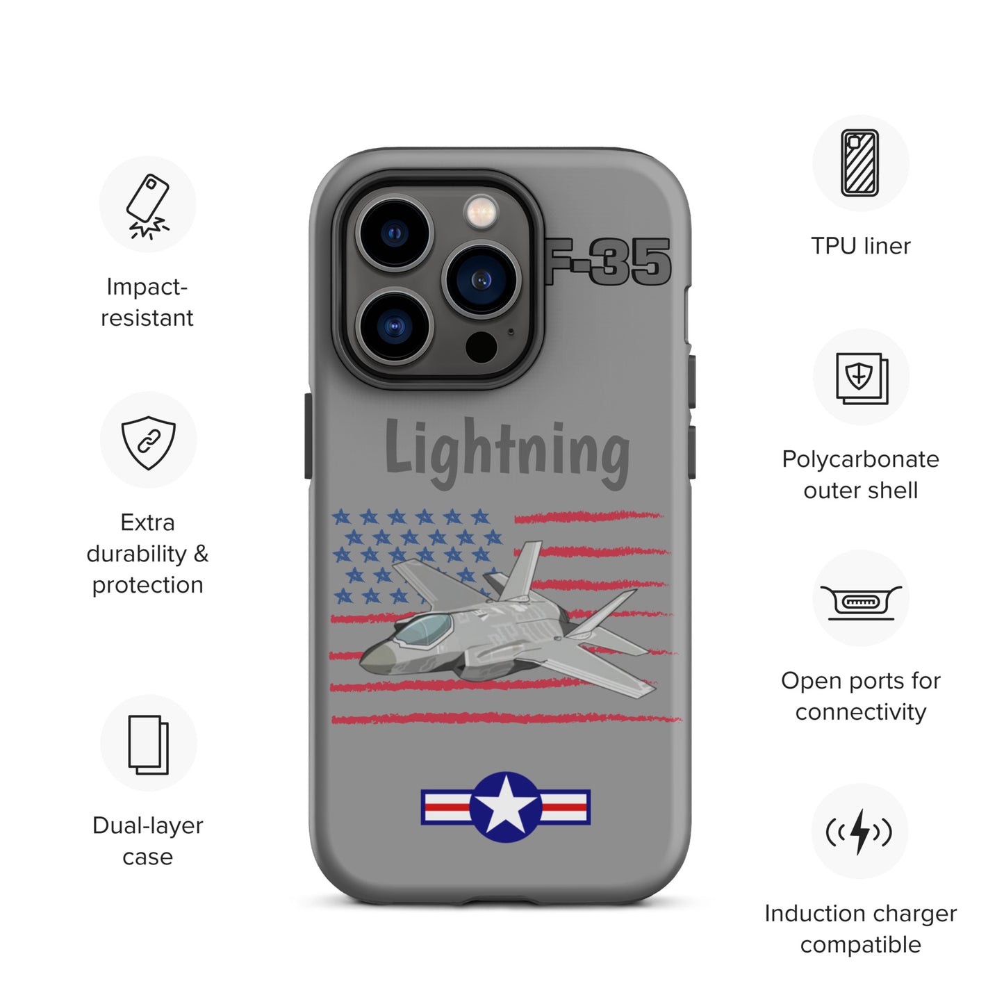 LightningStrike iPhone Case (Without Quotes)