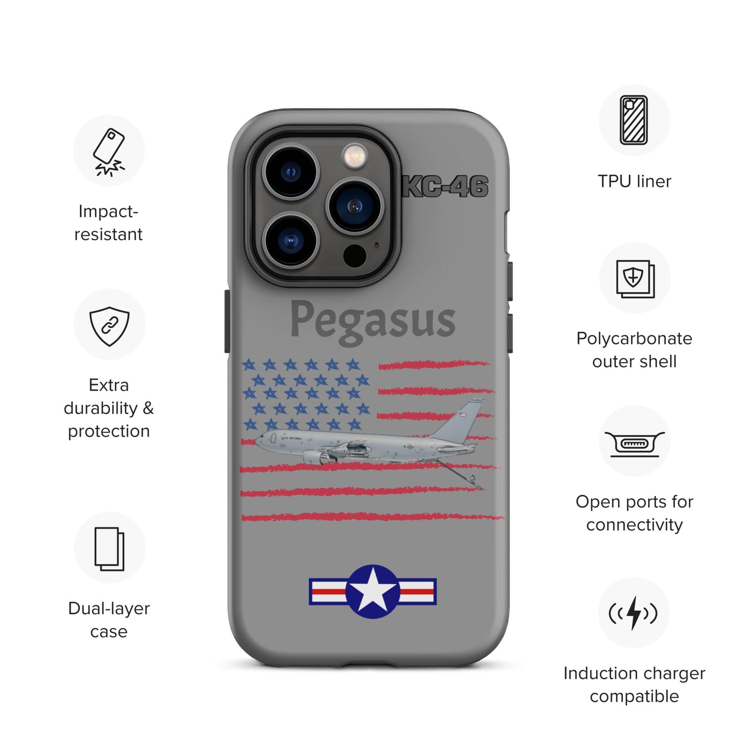 Pegasus Patriot iPhone Case (Without Quotes)