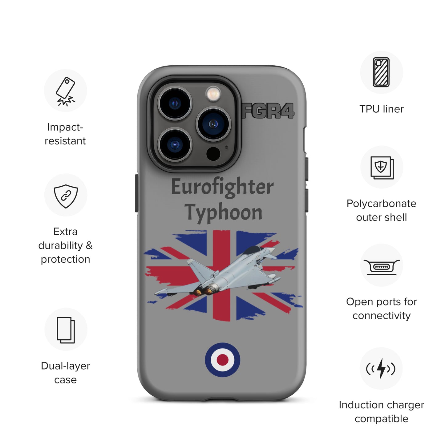 Typhoon Patriot iPhone Case (Without Quotes)