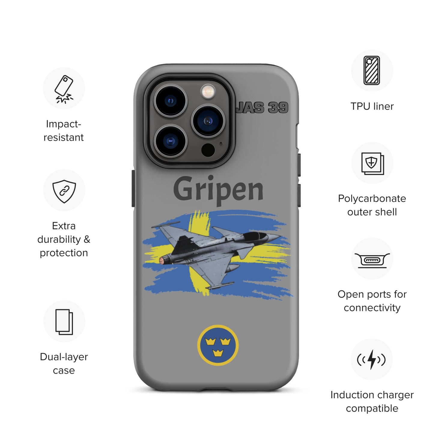 Gripen Patriot iPhone Case (Without Quotes)