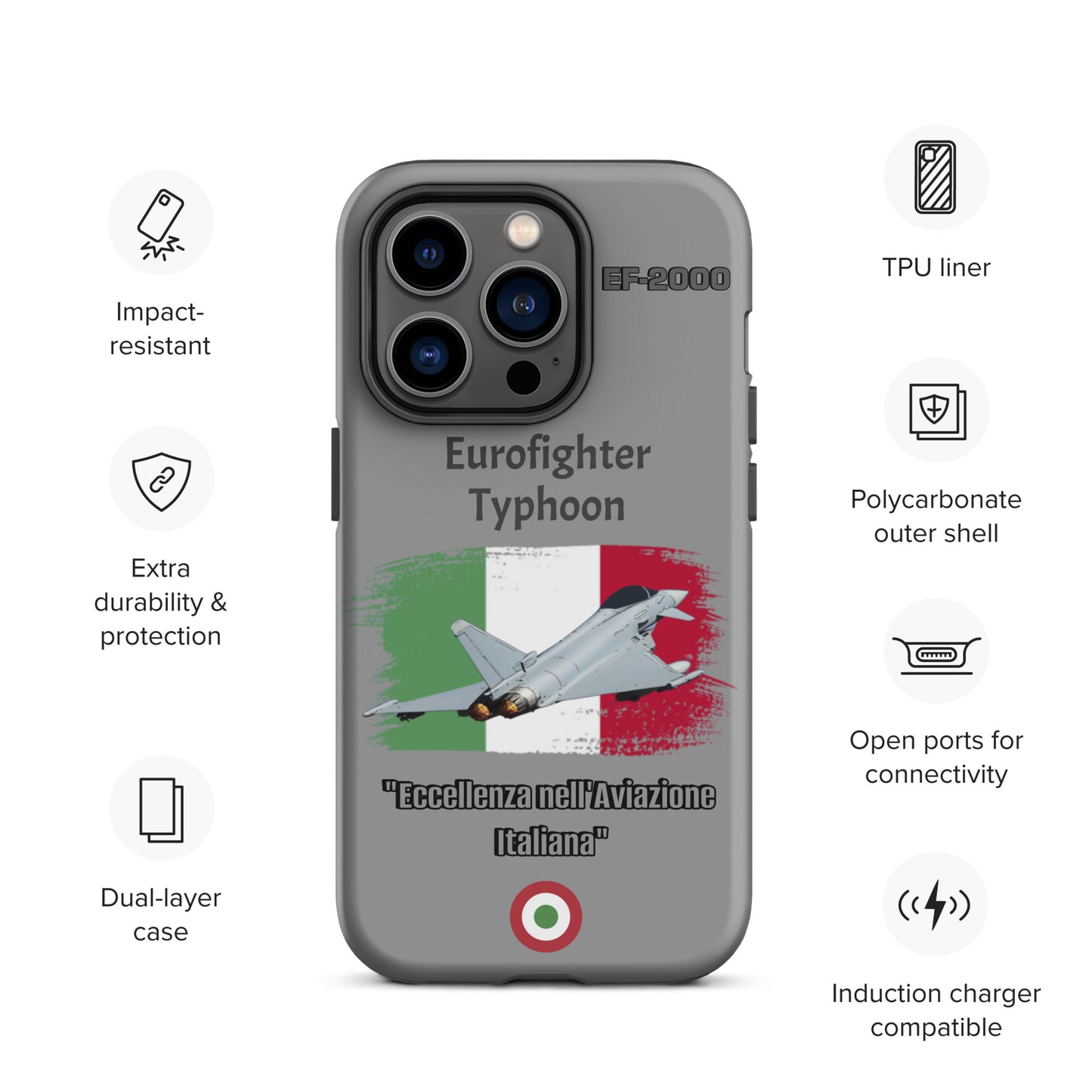 Italian Typhoon Patriot iPhone Case