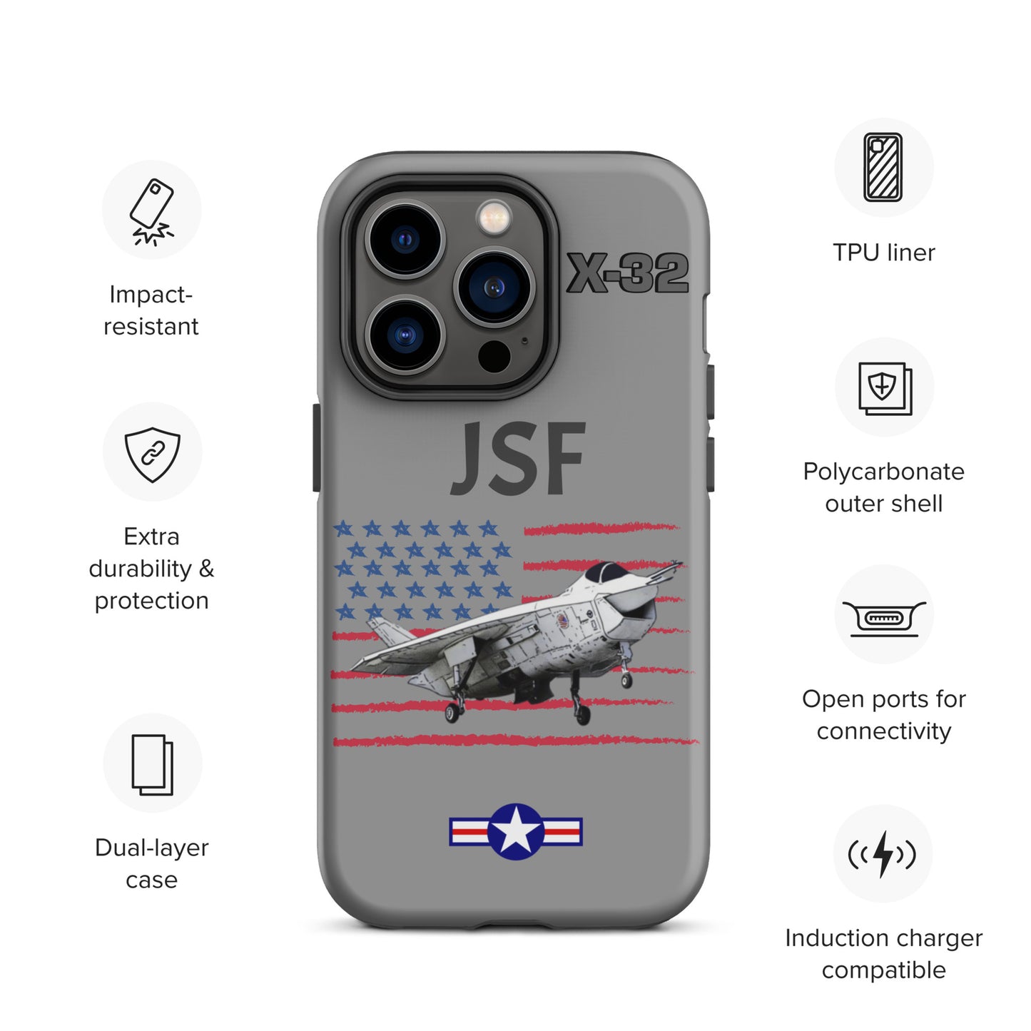 JSF Patriot iPhone Case (Without Quotes)