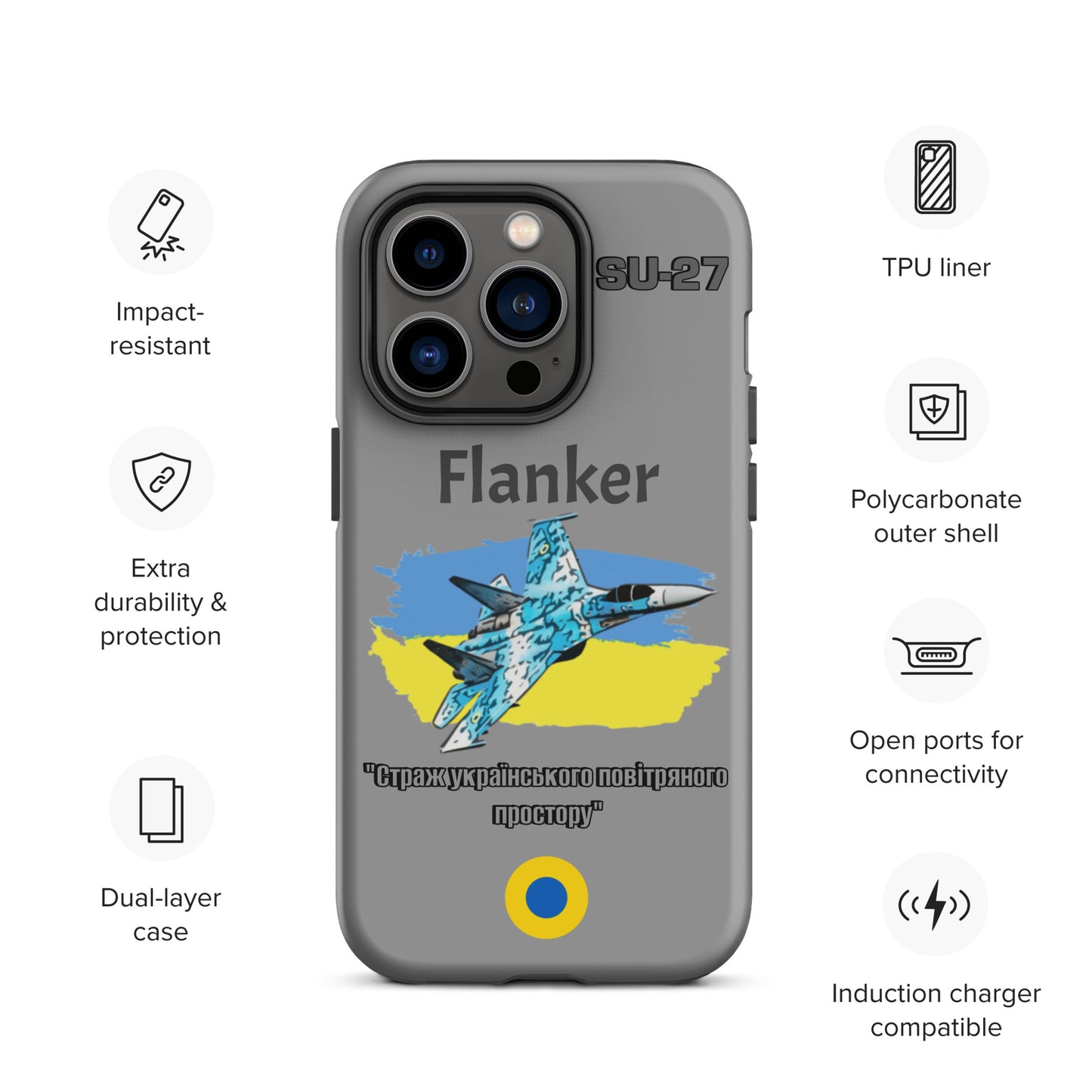 Ukrainian Flanker Patriot iPhone Case