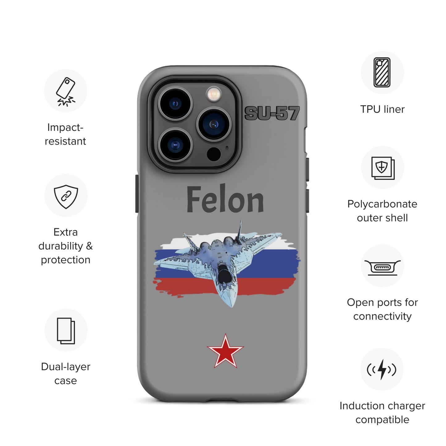 Felon Patriot iPhone Case (Without Quotes)