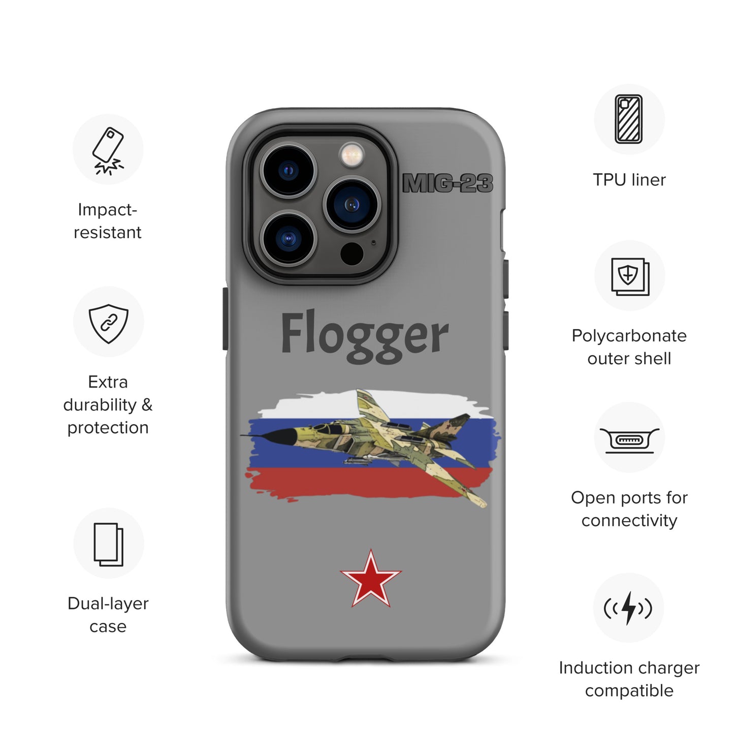 Flogger Patriot iPhone Case (Without Quotes)