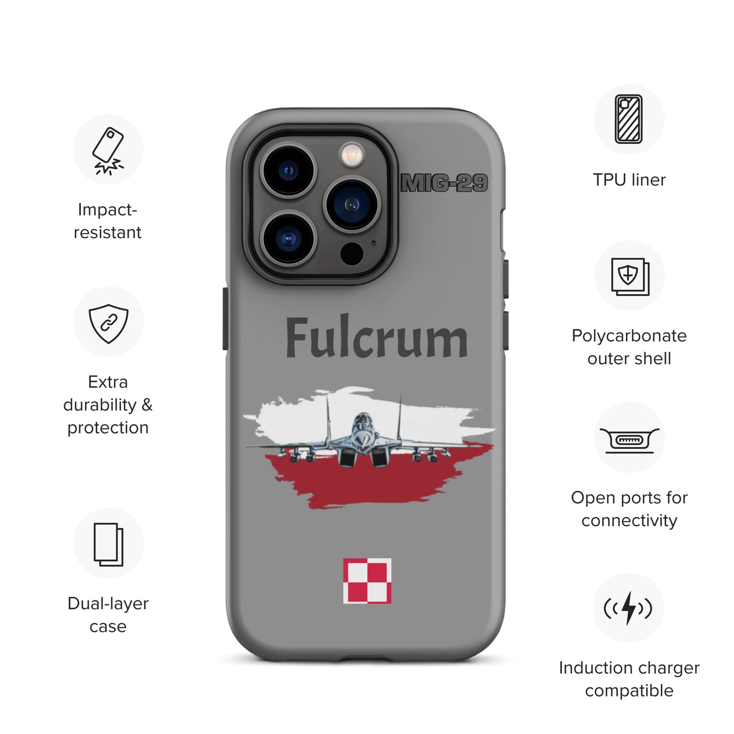 Poland Fulcrum Patriot iPhone Case (Without Quotes)