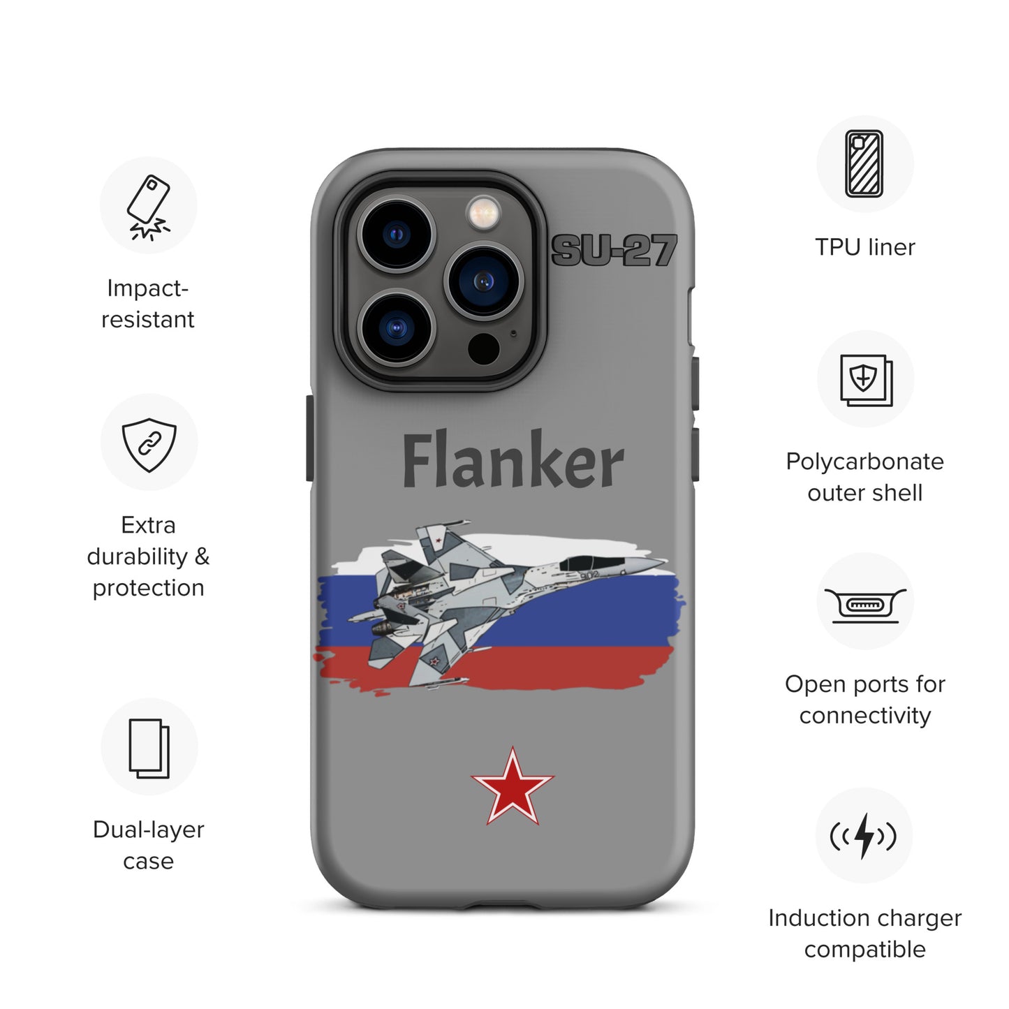 Flanker Patriot iPhone Case (Without Quotes)