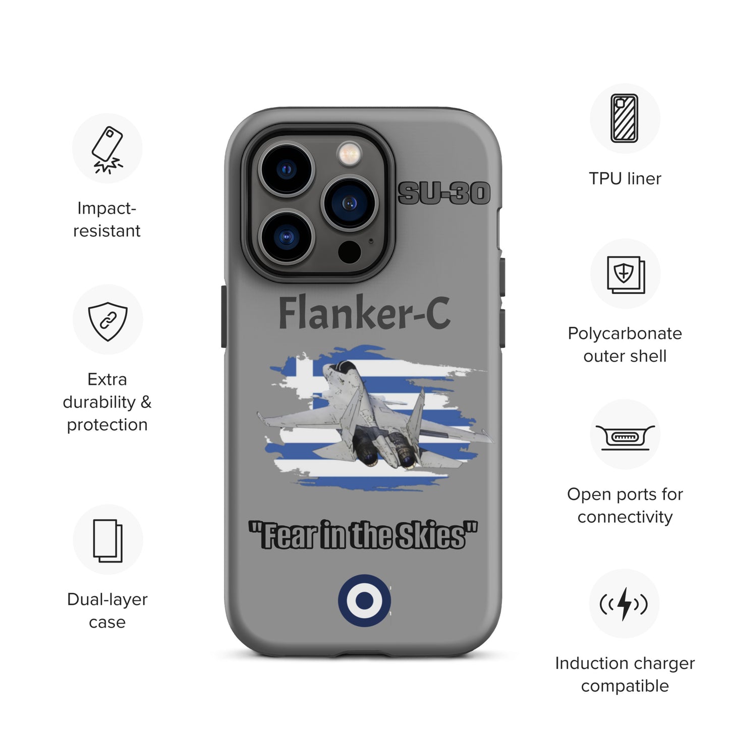 Greek Flanker Patriot iPhone Case
