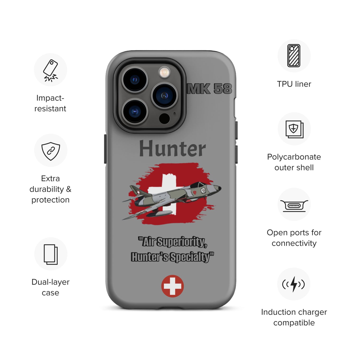 Swiss Hunter Patriot iPhone Case