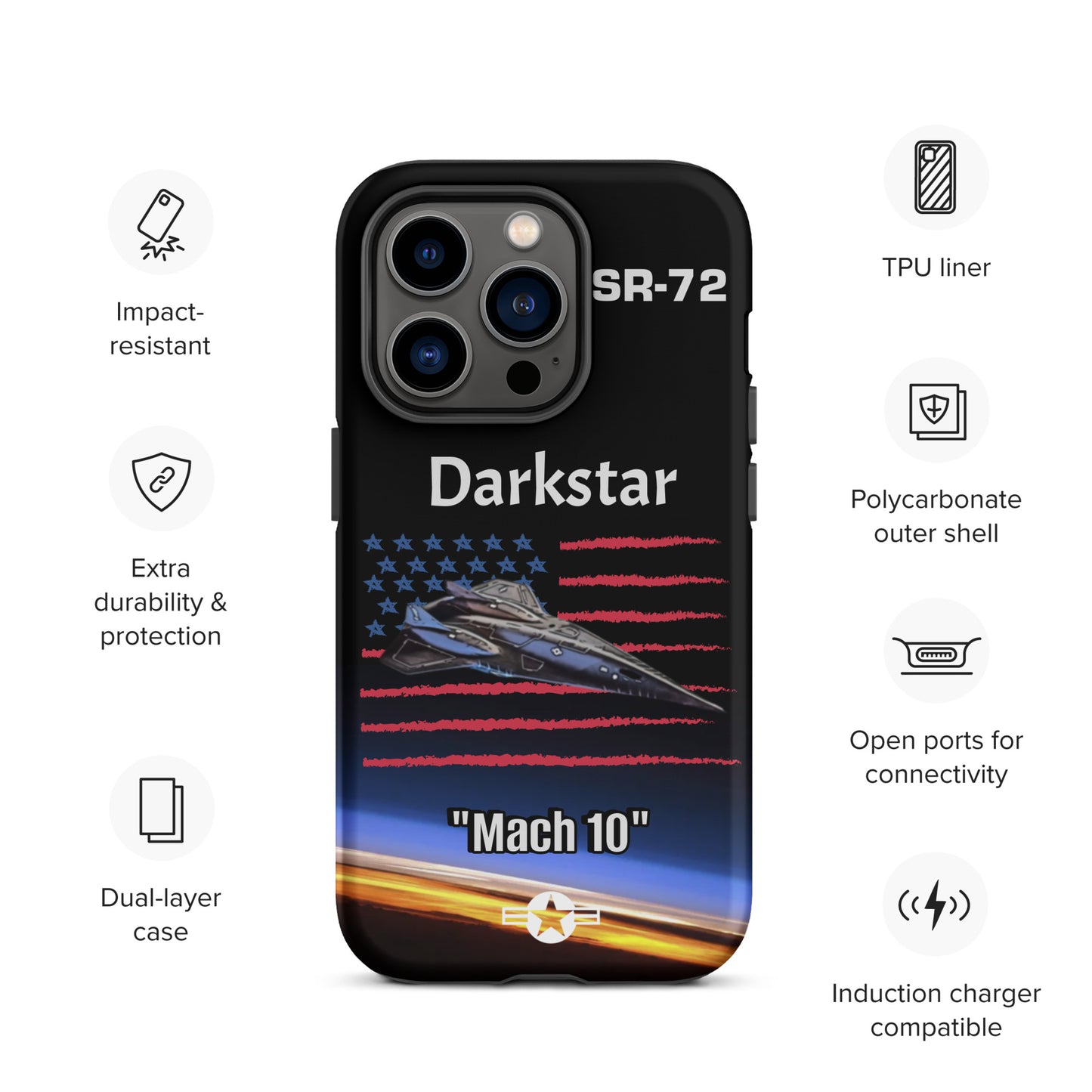 Darkstar Patriot iPhone Case