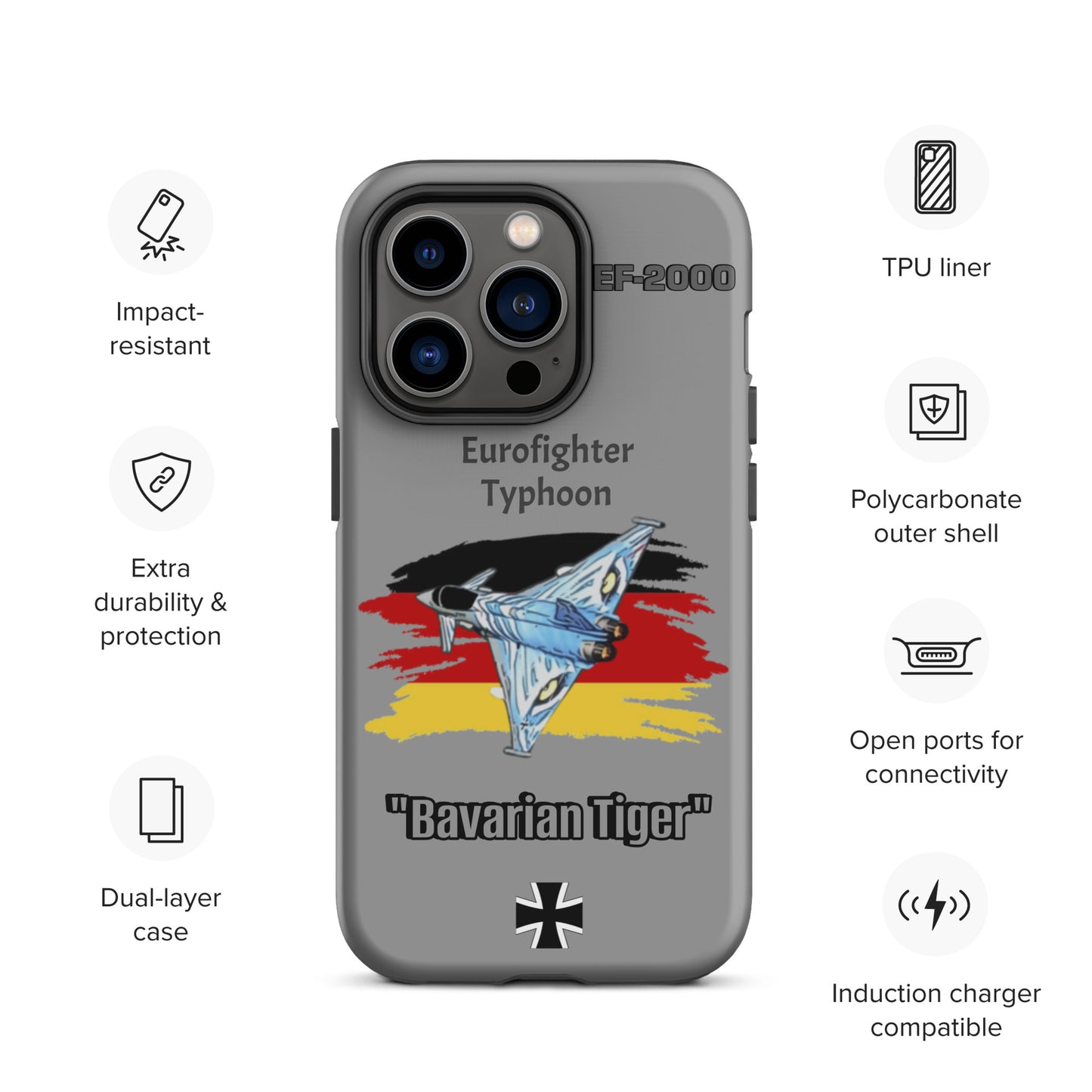Bavarian Tiger Typhoon Patriot iPhone Case