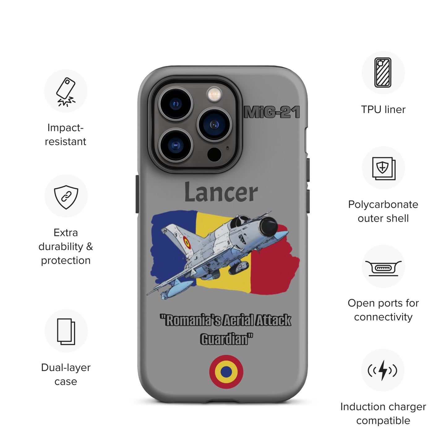 Romanian Lancer Patriot iPhone Case