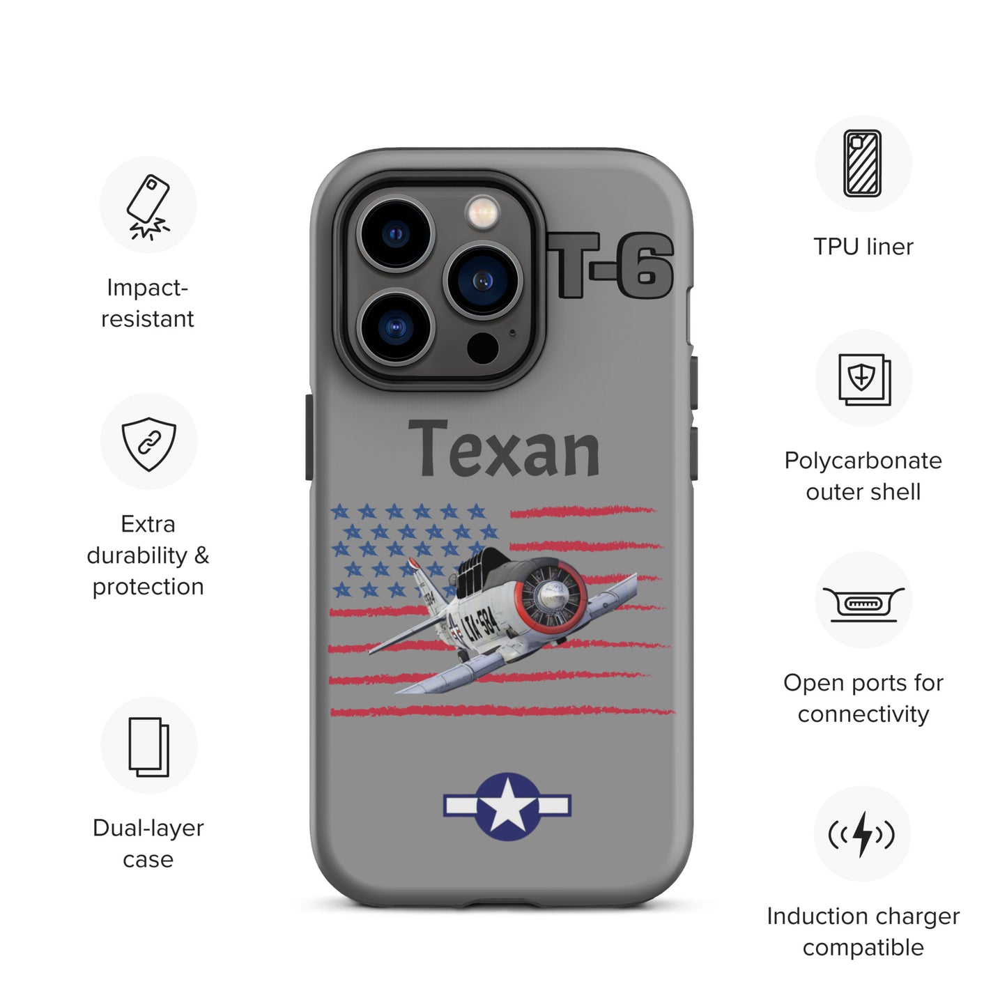 WWII Texan Patriot iPhone Case