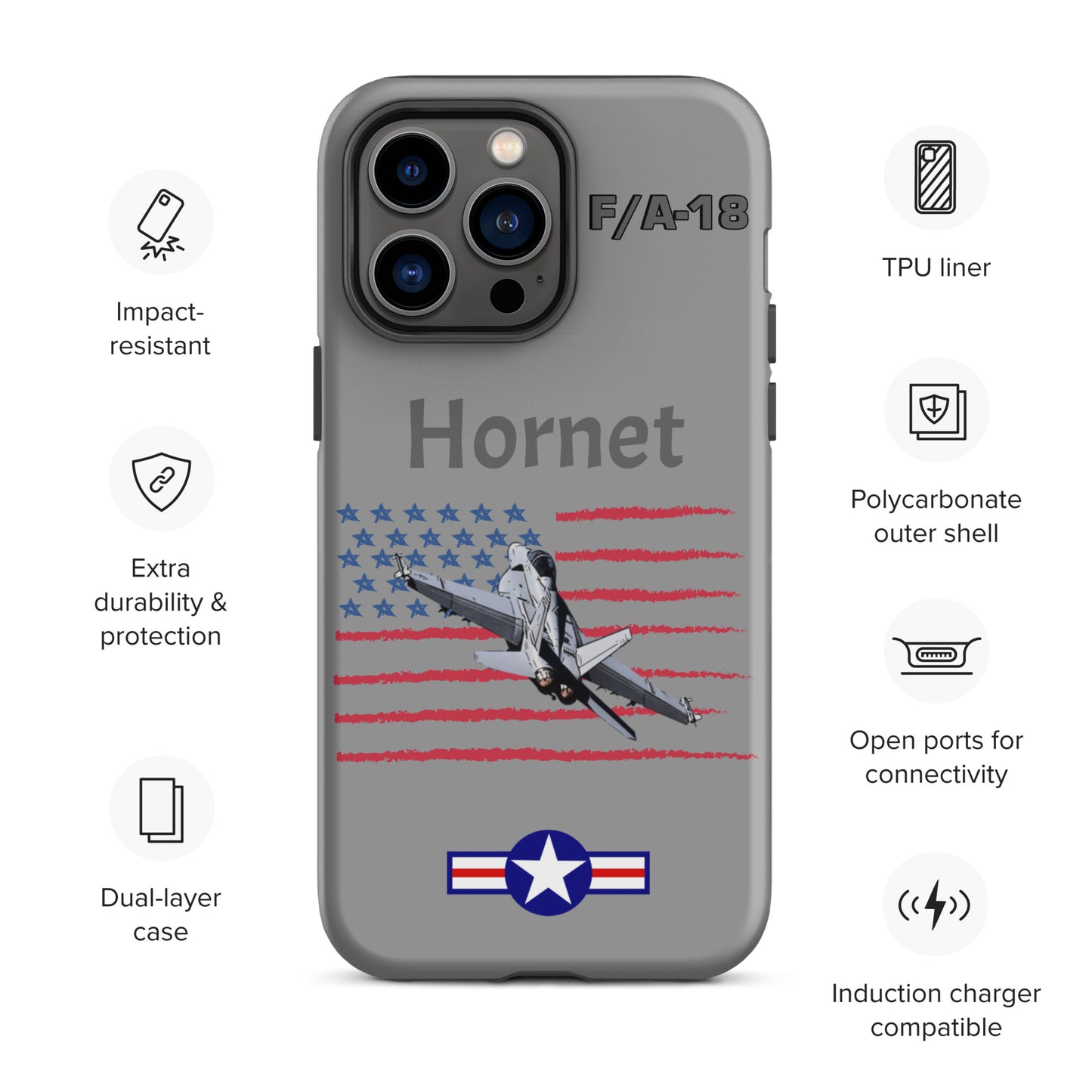 Hornet Patriot iPhone Case (Without Quotes)
