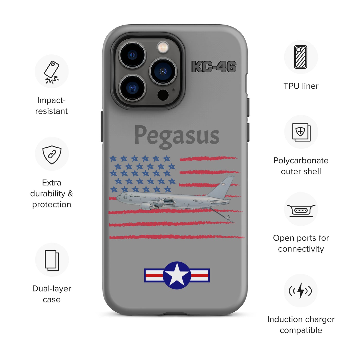 Pegasus Patriot iPhone Case (Without Quotes)