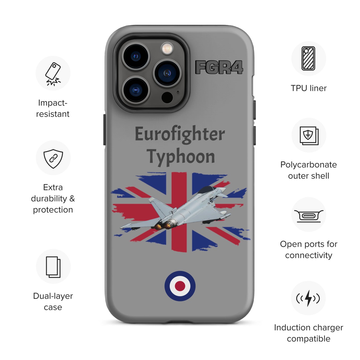 Typhoon Patriot iPhone Case (Without Quotes)
