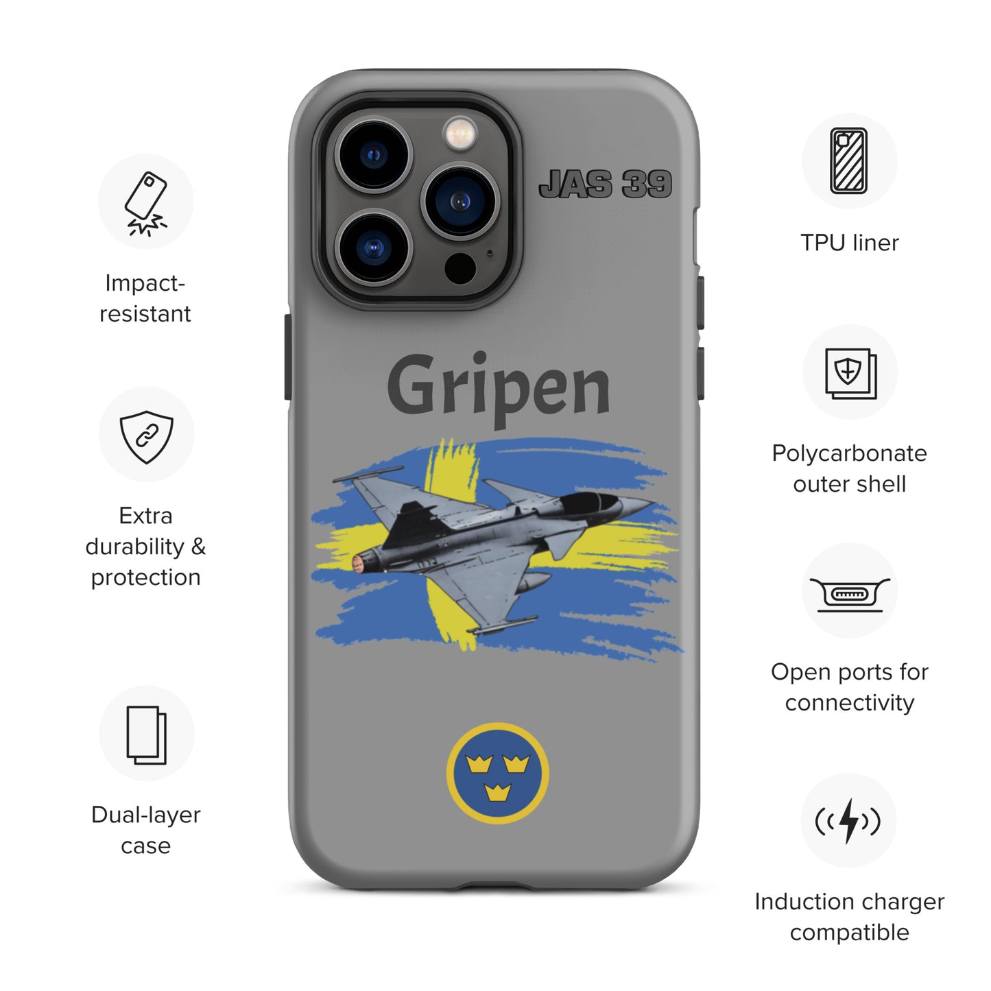 Gripen Patriot iPhone Case (Without Quotes)