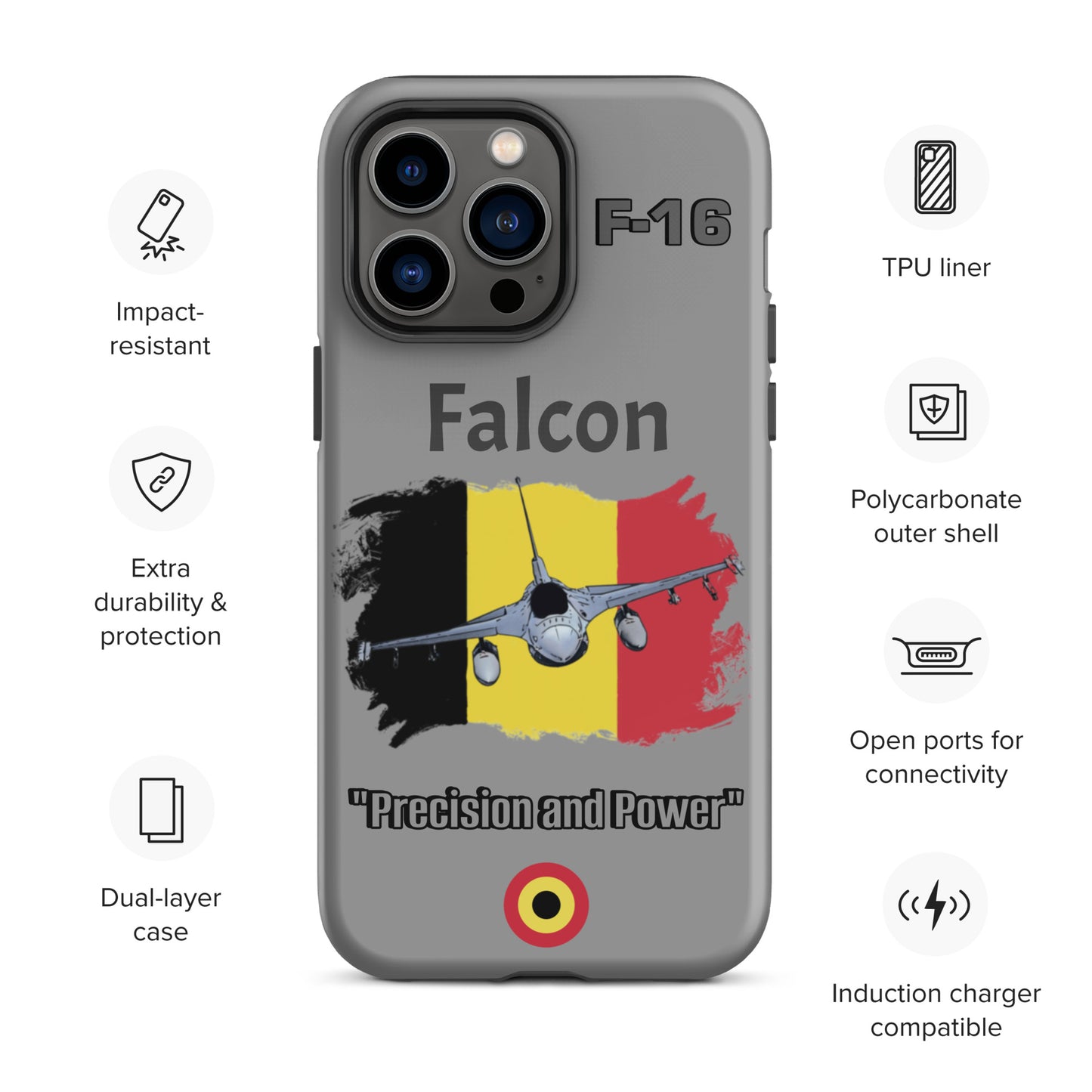 Belgium Falcon Patriot iPhone Case