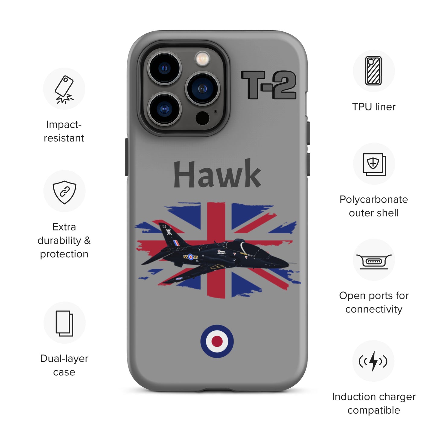 Hawk Patriot iPhone Case (Without Quotes)