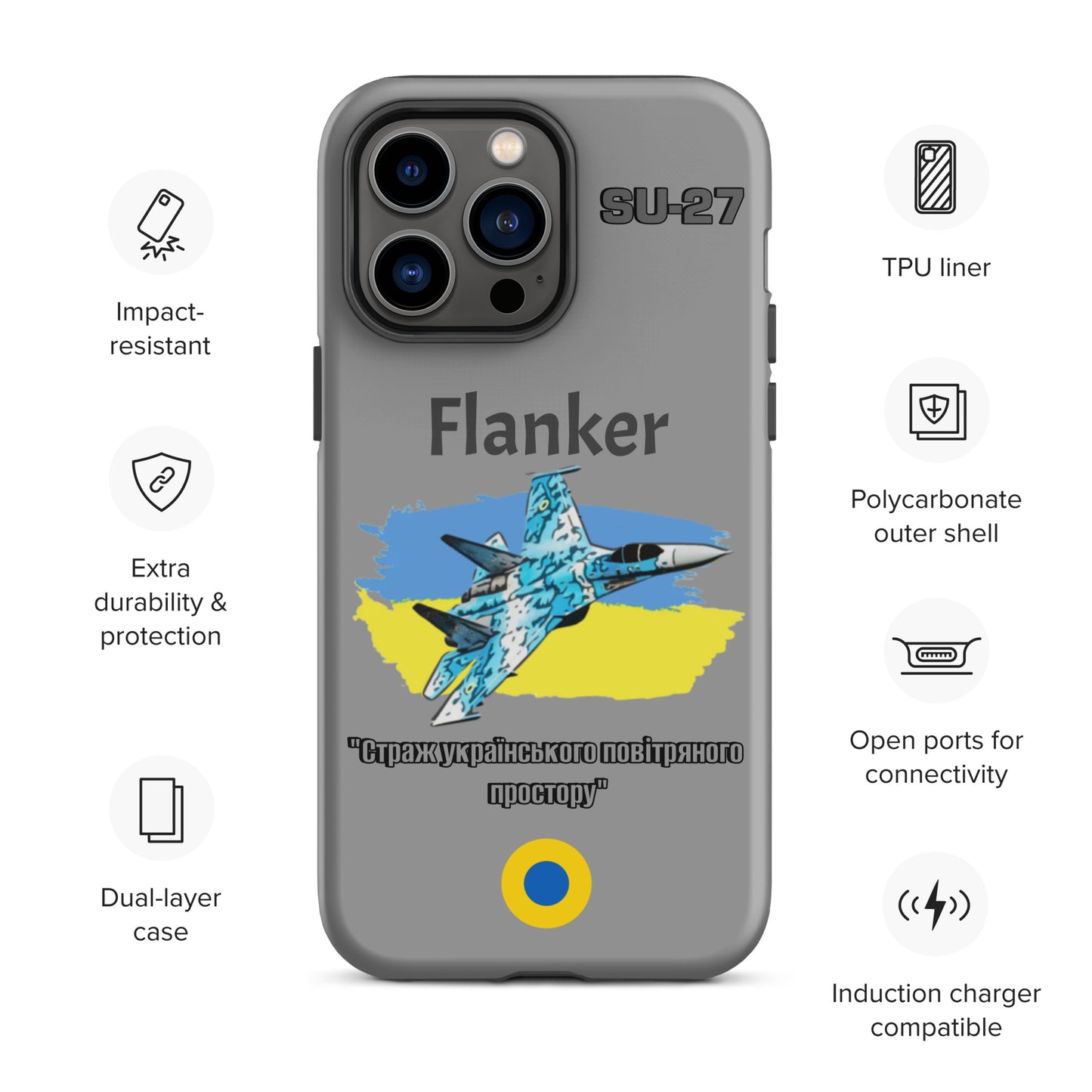 Ukrainian Flanker Patriot iPhone Case
