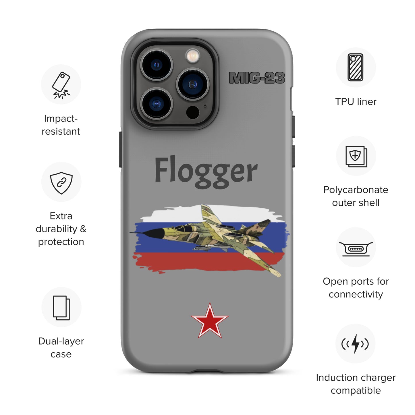Flogger Patriot iPhone Case (Without Quotes)