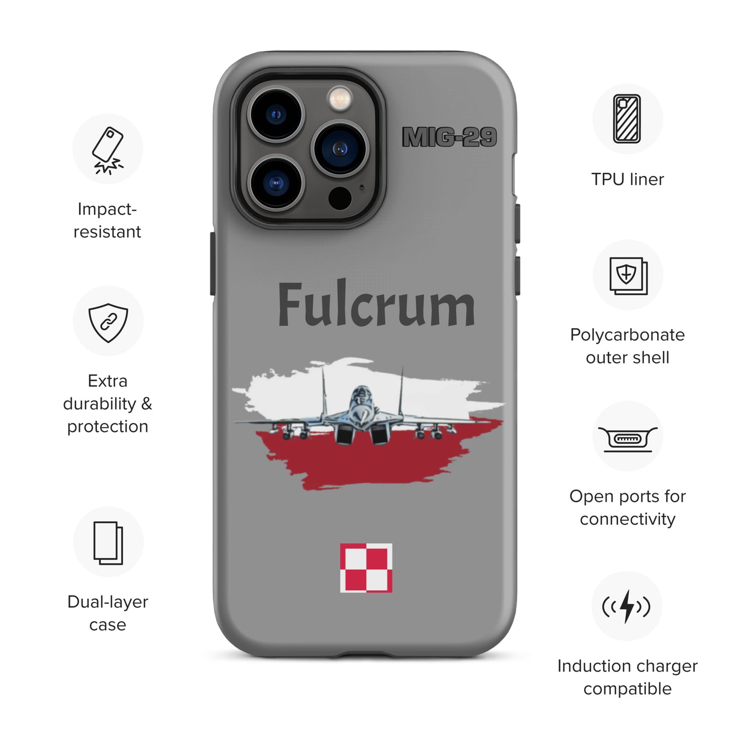Poland Fulcrum Patriot iPhone Case (Without Quotes)
