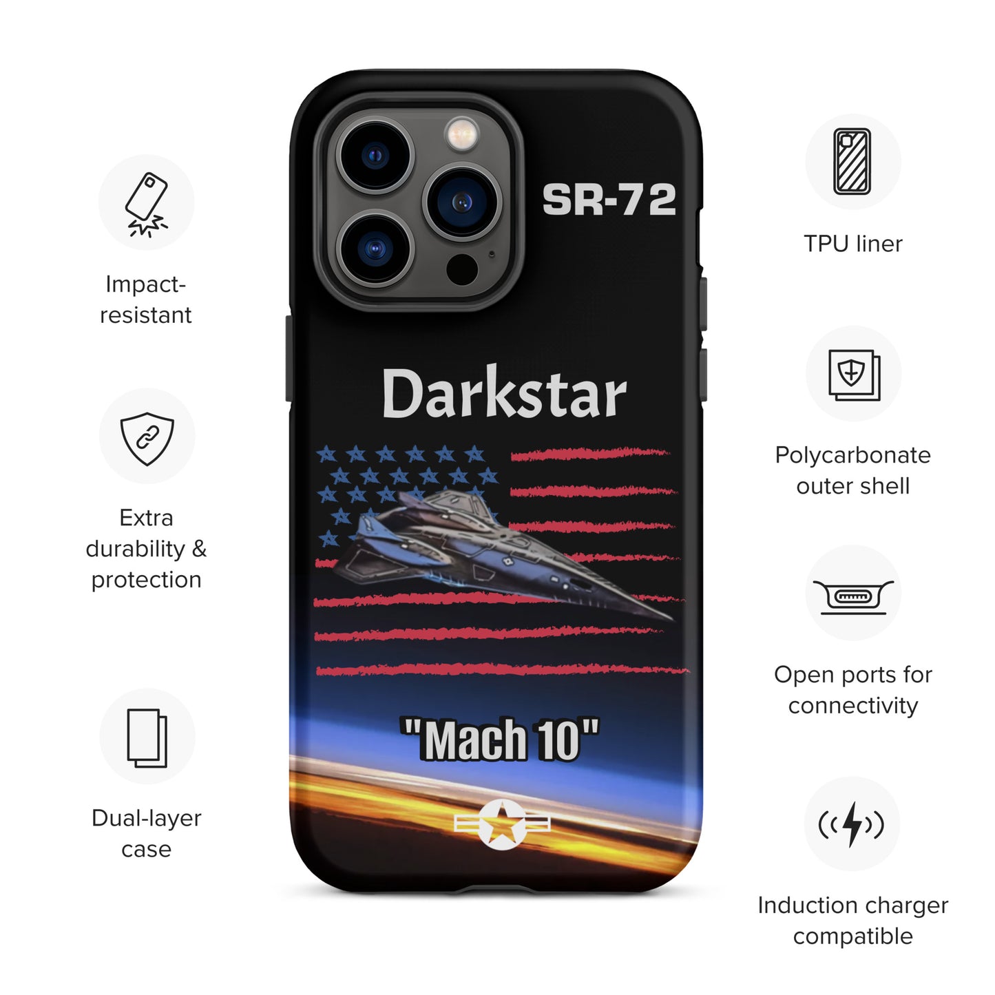 Darkstar Patriot iPhone Case