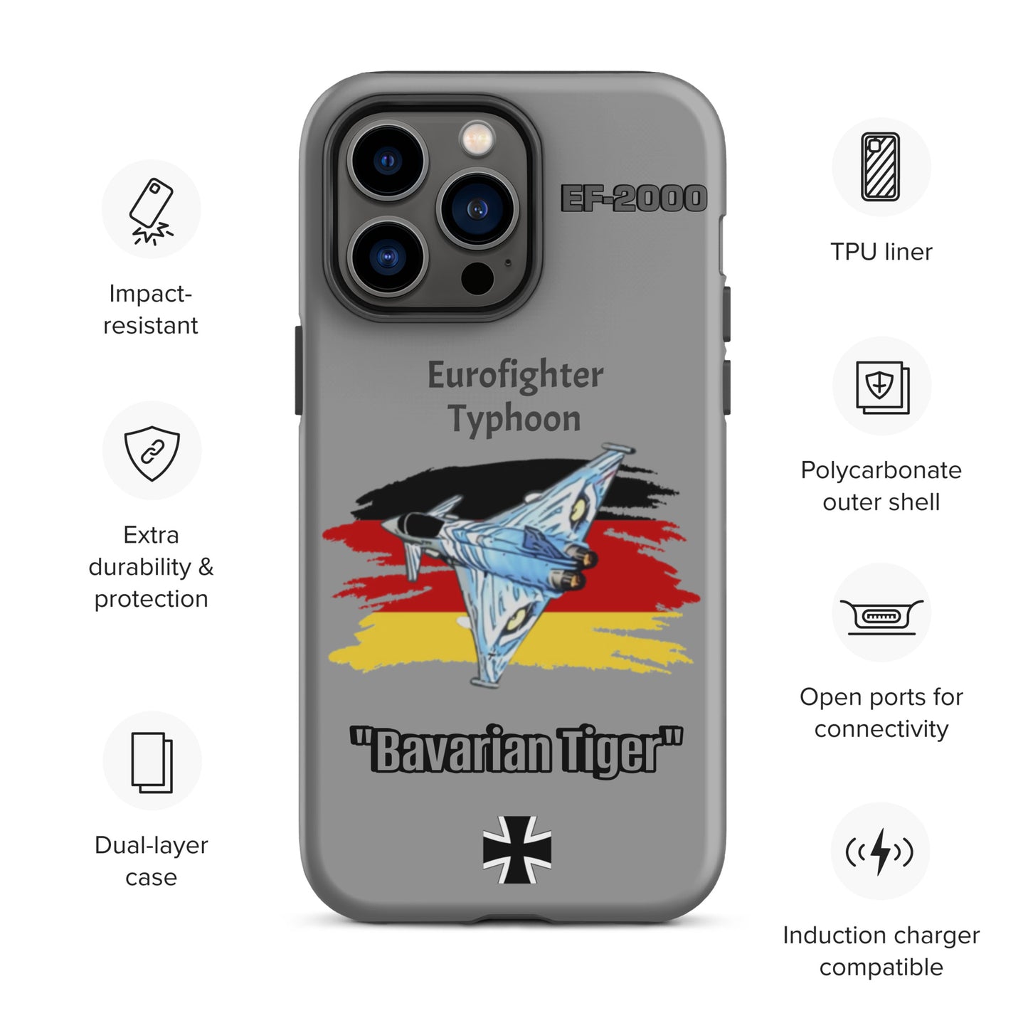Bavarian Tiger Typhoon Patriot iPhone Case